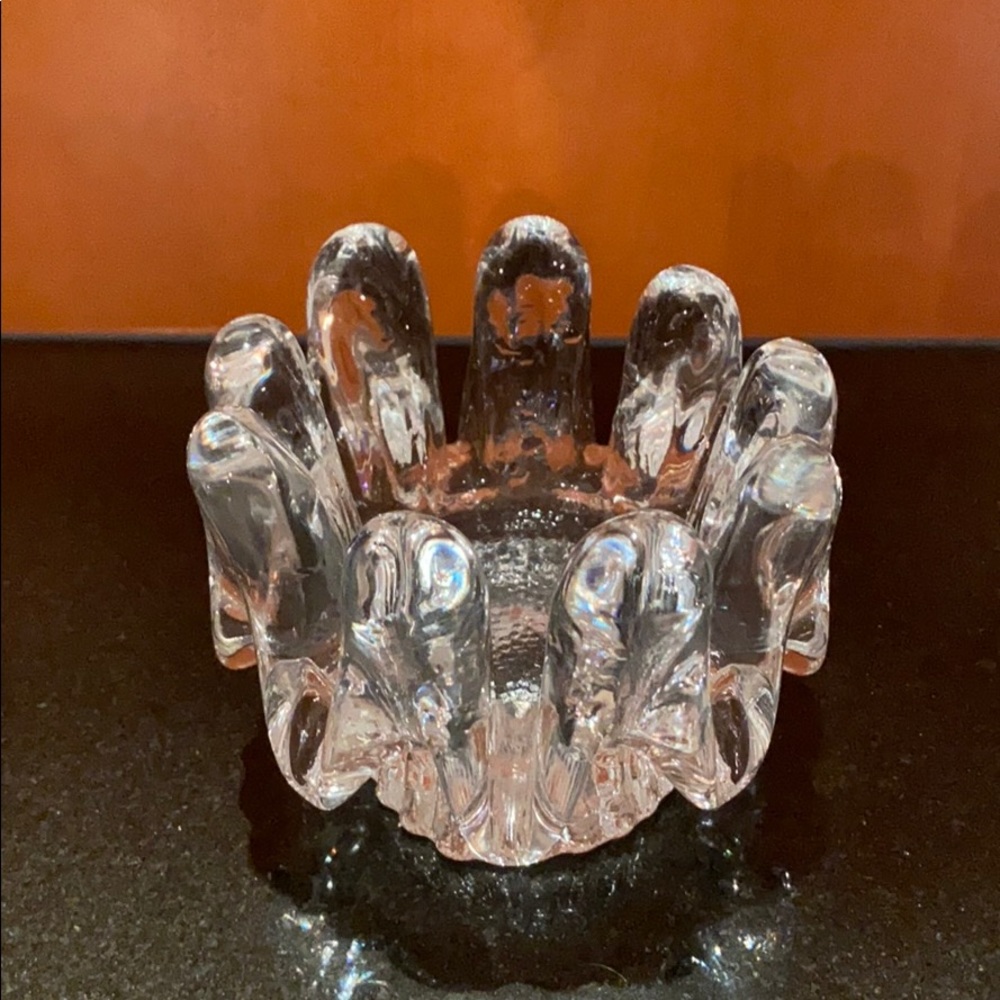 Kosta Boda sunflower votive candle holder